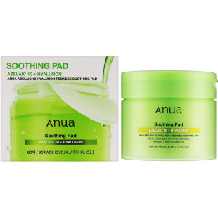 Успокаивающие педы с азелаиновой и гиалуроновой кислотой Anua Azelaicacid 10 Hyaluron Redness Soothi